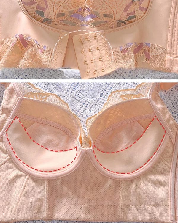 PACK OF 3 Women Side Support Longline Corset Wire-free Push Up Bra VLK 1016