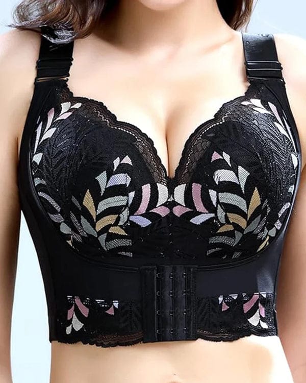PACK OF 3 Women Side Support Longline Corset Wire-free Push Up Bra VLK 1016