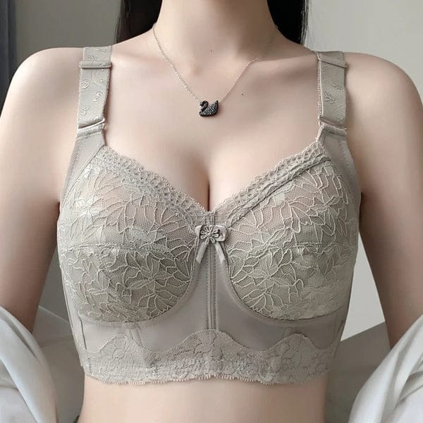 Pack of 3 Women's Big Size Full Coverage Floral Embrodiery Ultra-thin Bra VLK 1017