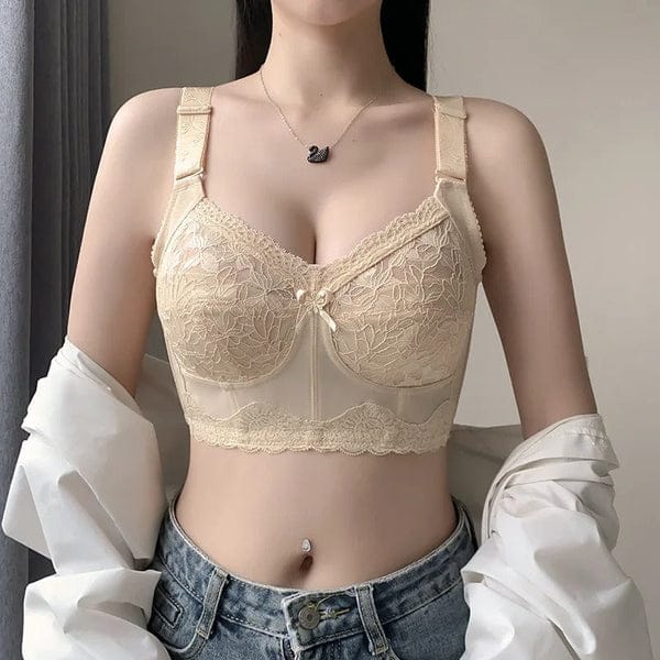 Pack of 3 Women's Big Size Full Coverage Floral Embrodiery Ultra-thin Bra VLK 1017