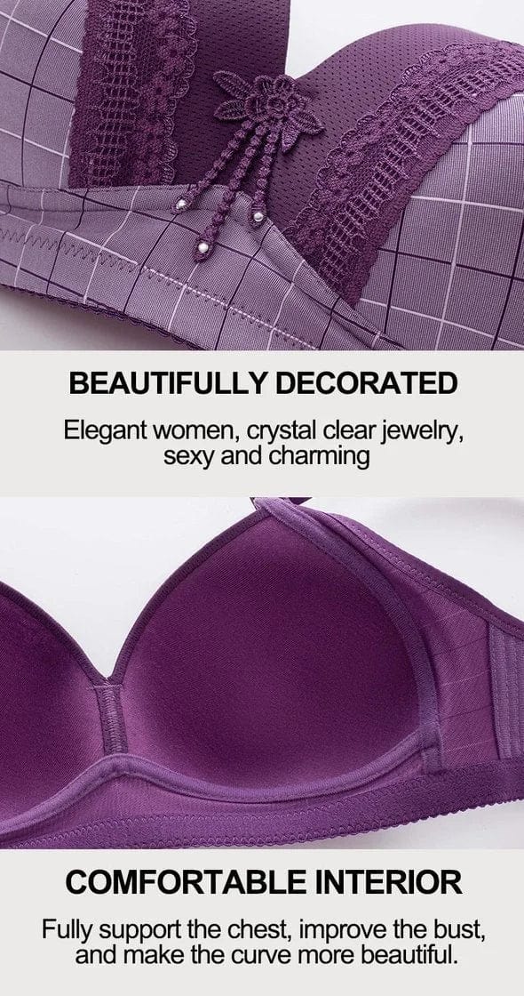 PACK OF 3 beautiful back comfort type no steel ring bra VLK 1018