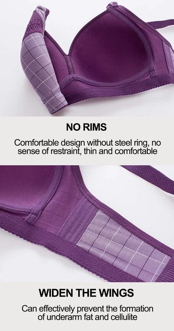 PACK OF 3 beautiful back comfort type no steel ring bra VLK 1018