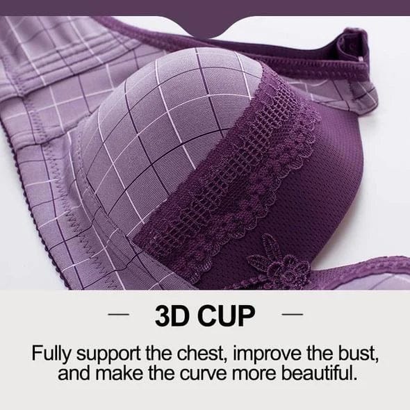PACK OF 3 beautiful back comfort type no steel ring bra VLK 1018