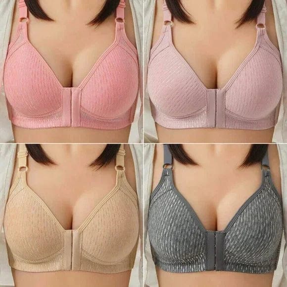 PACK OF 3 High Quality Women Front Closure Wireless Lingerie Push Up Bra VLK 1020