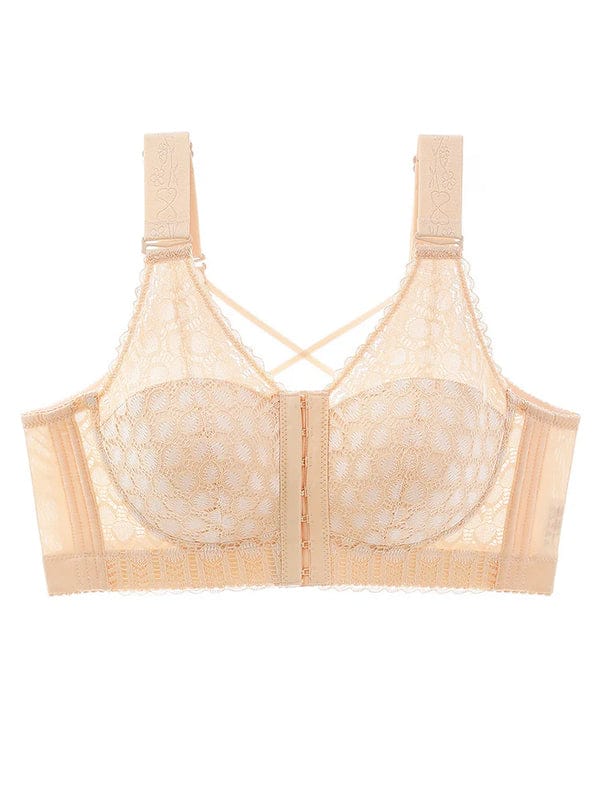 PACK OF 3 Front-Closure Back-Support Minimizer Wireless Bra VLK 1023