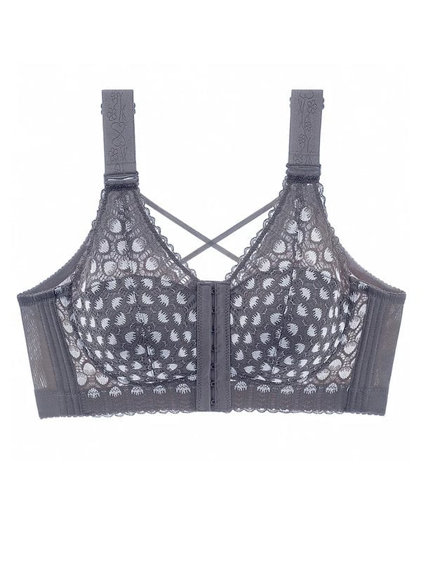 PACK OF 3 Front-Closure Back-Support Minimizer Wireless Bra VLK 1023