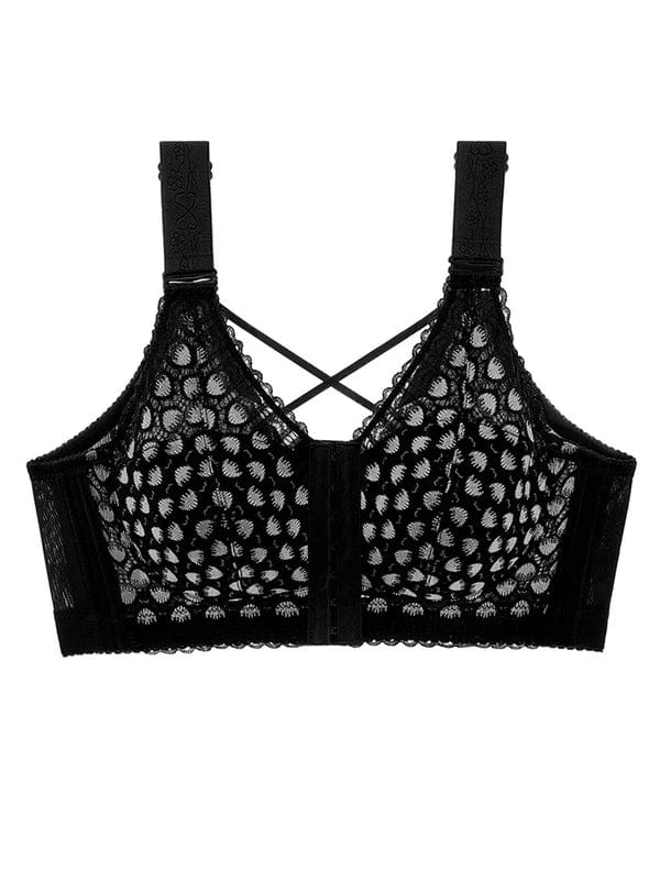 PACK OF 3 Front-Closure Back-Support Minimizer Wireless Bra VLK 1023
