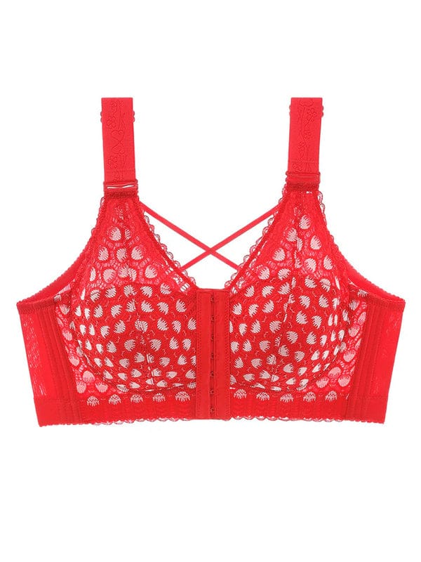 PACK OF 3 Front-Closure Back-Support Minimizer Wireless Bra VLK 1023