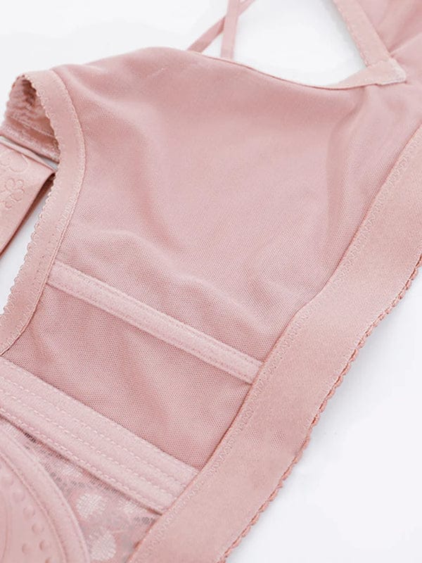 PACK OF 3 Front-Closure Back-Support Minimizer Wireless Bra VLK 1023
