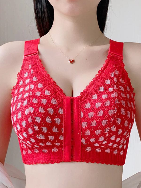 PACK OF 3 Front-Closure Back-Support Minimizer Wireless Bra VLK 1023