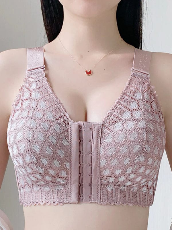 PACK OF 3 Front-Closure Back-Support Minimizer Wireless Bra VLK 1023