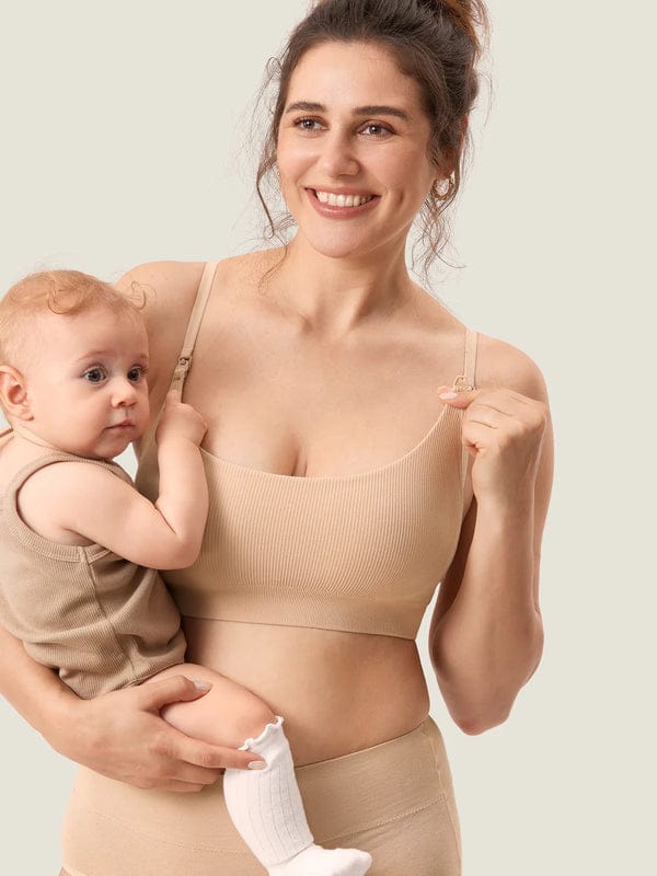 PACK OF 3 Ribbed Scoop Nursing Bralette VLK 1026