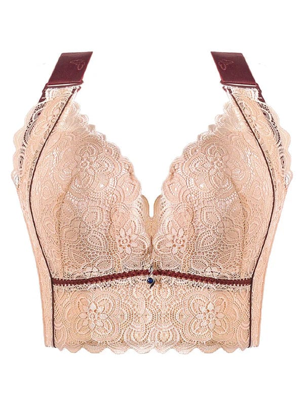 PACK OF 3 Breathable Lace Longline Wire-free Push Up Bras VLK 1029