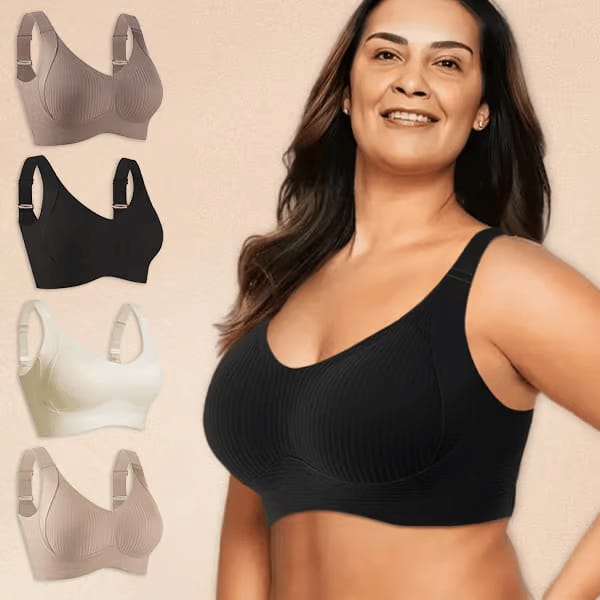 Wireless Ribbed Bras for Women – Pack of 3 VLK 1037