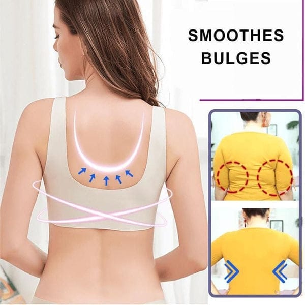 Pack of 3: ROSY LIFT BRA –Plus Size Comfort Extra Elastic Wireless Support Lace Bra VLK 1040