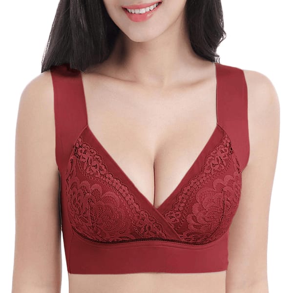 Pack of 3: ROSY LIFT BRA –Plus Size Comfort Extra Elastic Wireless Support Lace Bra VLK 1040