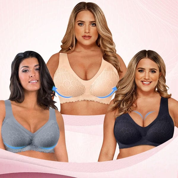 PACK OF 3: VEIMIA Lifting Minimizer Bra For Big Breasts Anti-sagging, Ultra-thin Cups With Invisible Foundation Color Design VLK 1040 (Copy)