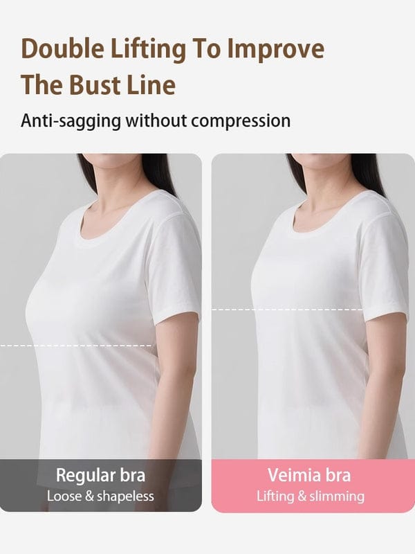 PACK OF 3: VEIMIA Lifting Minimizer Bra For Big Breasts Anti-sagging, Ultra-thin Cups With Invisible Foundation Color Design VLK 1040 (Copy)