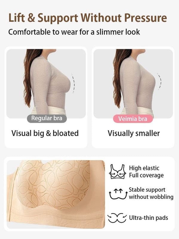 PACK OF 3: VEIMIA Lifting Minimizer Bra For Big Breasts Anti-sagging, Ultra-thin Cups With Invisible Foundation Color Design VLK 1040 (Copy)