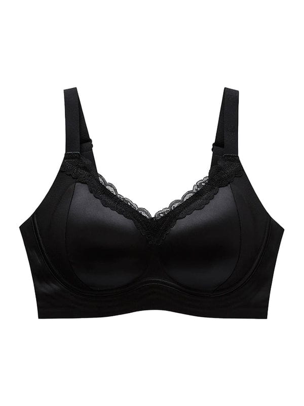 PACK OF 3: VEIMIA Delicate Lace Bra Anti-sagging Lift & Wireless Soft Support With Airy Pads, Silky Satin For Gentle Comfort VLK 1042