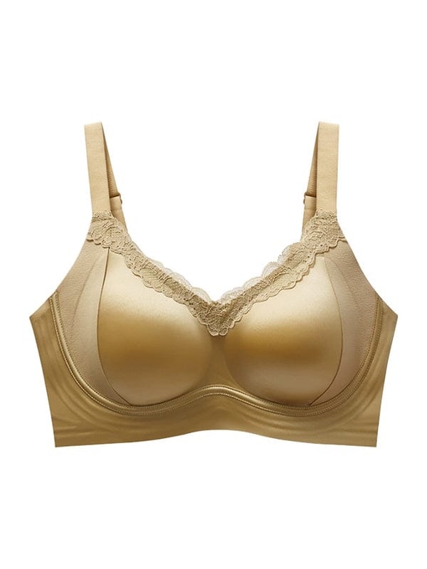 PACK OF 3: VEIMIA Delicate Lace Bra Anti-sagging Lift & Wireless Soft Support With Airy Pads, Silky Satin For Gentle Comfort VLK 1042