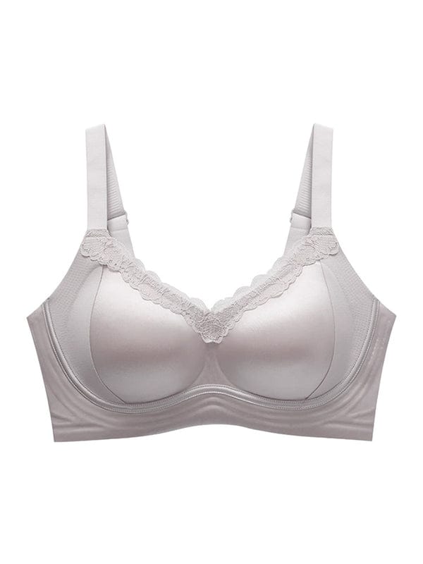 PACK OF 3: VEIMIA Delicate Lace Bra Anti-sagging Lift & Wireless Soft Support With Airy Pads, Silky Satin For Gentle Comfort VLK 1042