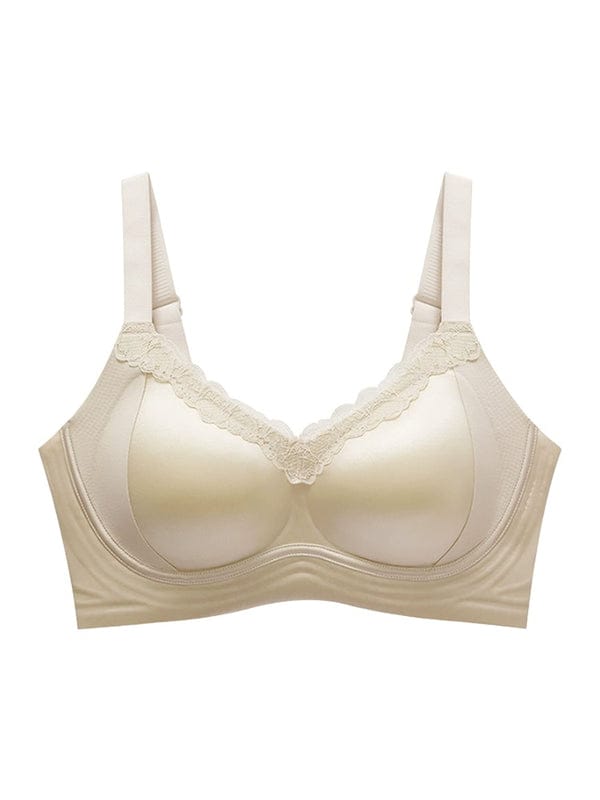 PACK OF 3: VEIMIA Delicate Lace Bra Anti-sagging Lift & Wireless Soft Support With Airy Pads, Silky Satin For Gentle Comfort VLK 1042