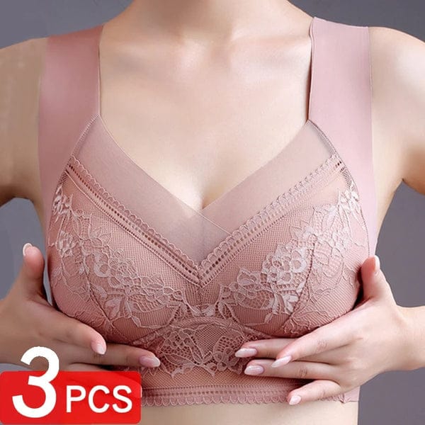 PACK OF 3 SEAMLESS V SHAPE WIRELESS BRA VLK 1044