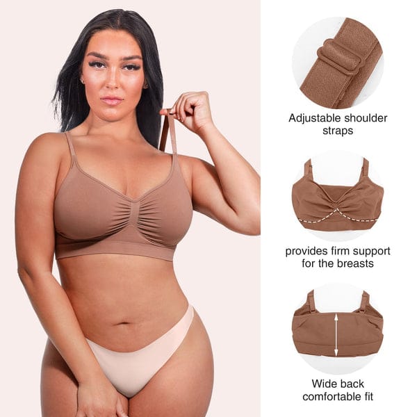 PACK OF 3: Ashley - Seamless Shaping Bra with Adjustable Shoulder Straps VLK 1048