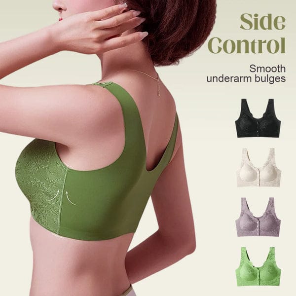 PACK OF 3 Comfort Front-Clasp & Wire-Free Seamless Bra VLK 1051