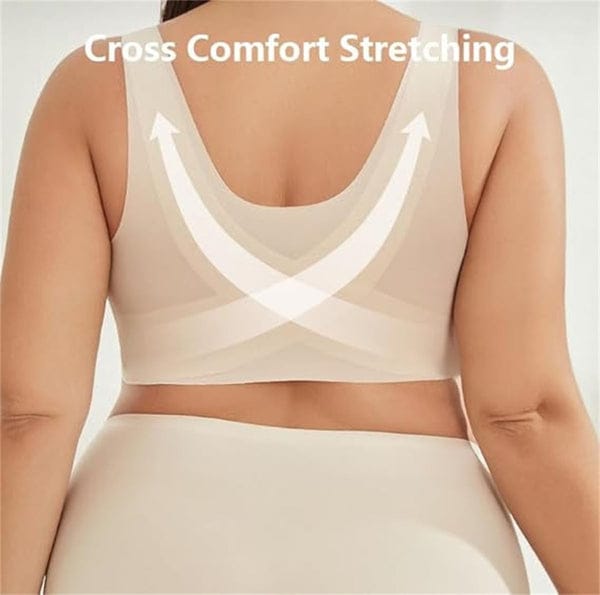 Pack of 3 Seamless Front Buckle Cross Back Shaping Bra VLK 1052