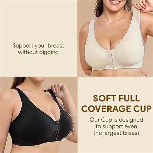 Pack of 3 Seamless Front Buckle Cross Back Shaping Bra VLK 1052