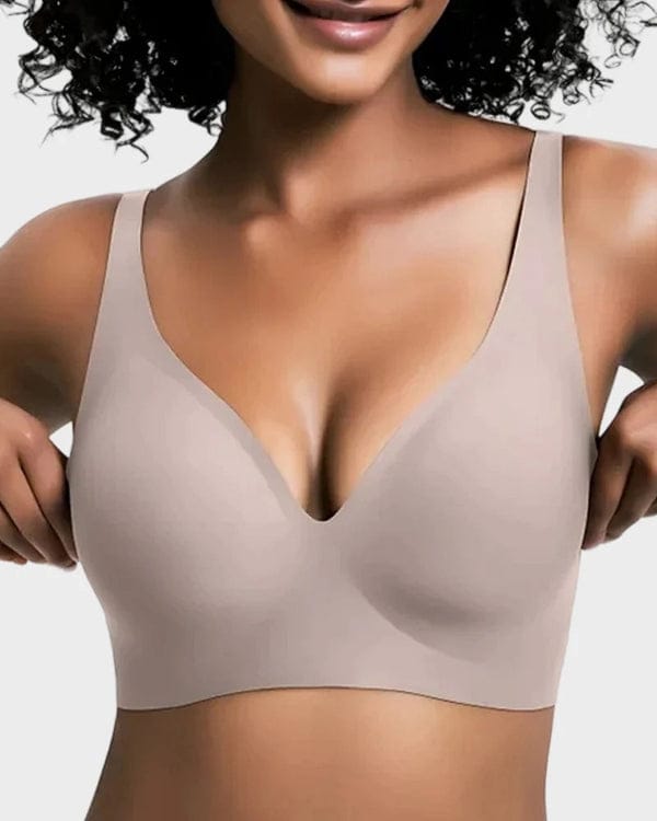 Pack of 3 Seamless Deep V Push-Up Wireless BraVLK 1053