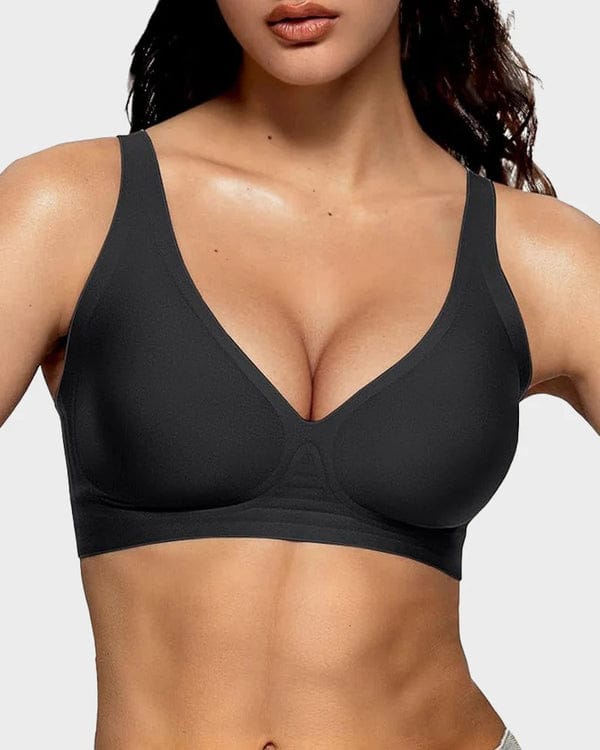 Pack of 3 Seamless Deep V Push-Up Wireless BraVLK 1053