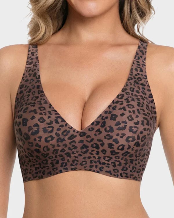Pack of 3 Seamless Deep V Push-Up Wireless BraVLK 1053