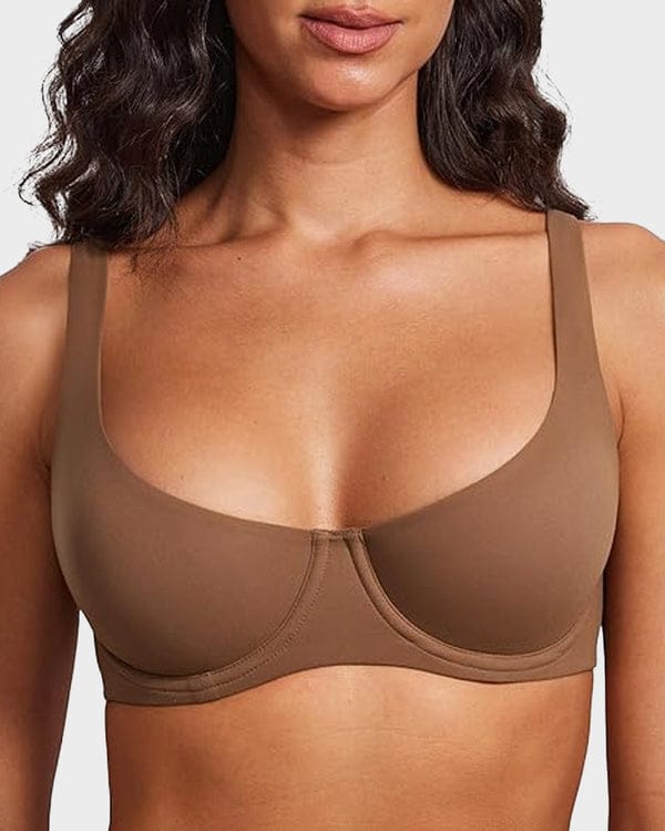 Pack of 3 Underwire Support Seamless Unlined Balconette Bra VLK 1055