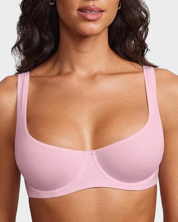 Pack of 3 Underwire Support Seamless Unlined Balconette Bra VLK 1055