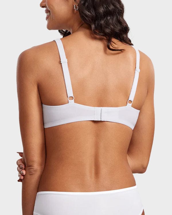 Pack of 3 Underwire Support Seamless Unlined Balconette Bra VLK 1055