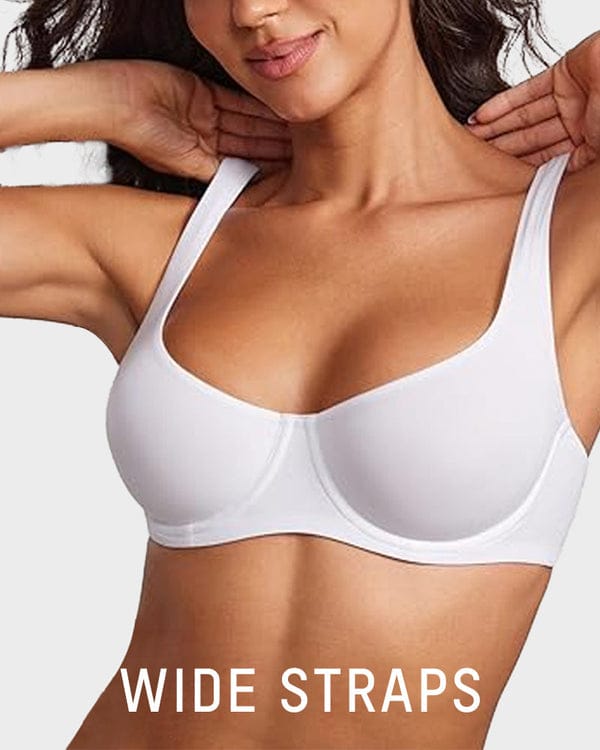 Pack of 3 Underwire Support Seamless Unlined Balconette Bra VLK 1055