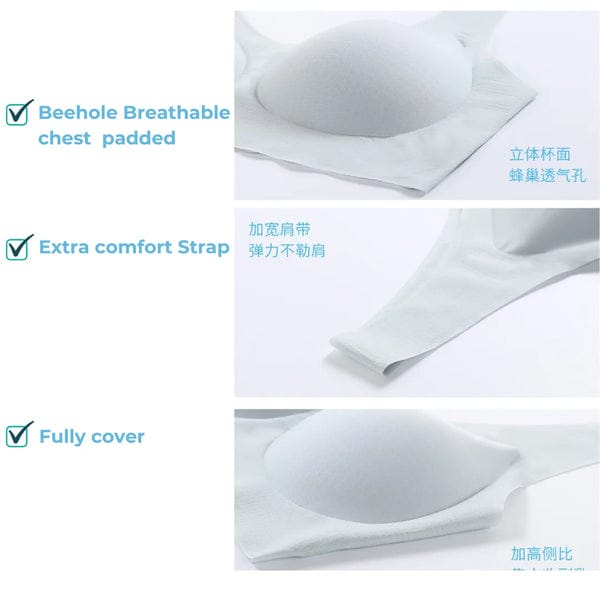 pack of 3 CoolFit Upgraded version ultra-thin Bra VLK 1060