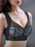 Pack of 3 Thin Ice Silk Floral Seamless Wire-Free Bra BR-VLK1002