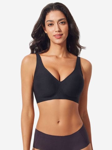 Pack of 3 Jelly Wireless Seamless Deep-V Push-Up Bra BR-VLK1004
