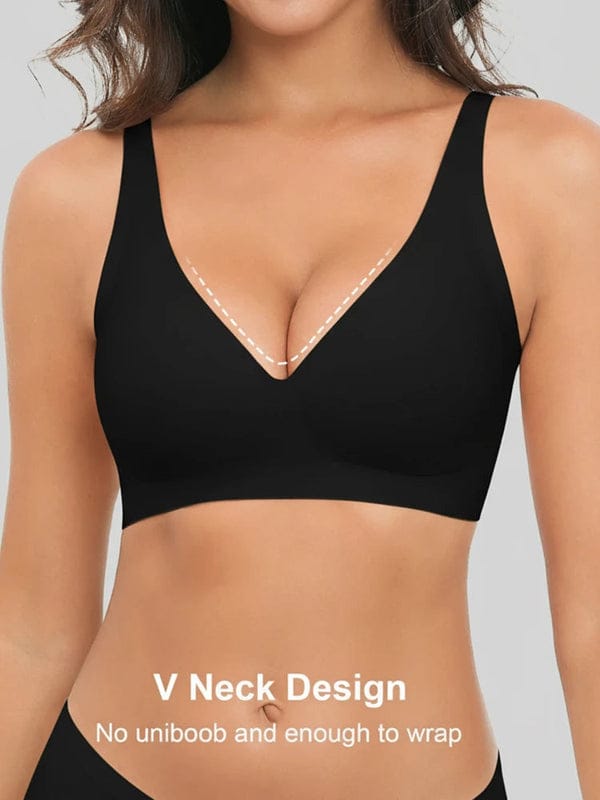 Pack of 3 Jelly Wireless Seamless Deep-V Push-Up Bra BR-VLK1004