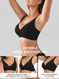 Pack of 3 Jelly Wireless Seamless Deep-V Push-Up Bra BR-VLK1004