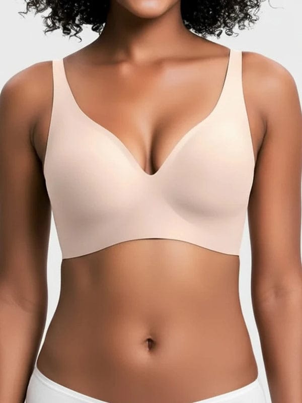Pack of 3 Jelly Wireless Seamless Deep-V Push-Up Bra BR-VLK1004