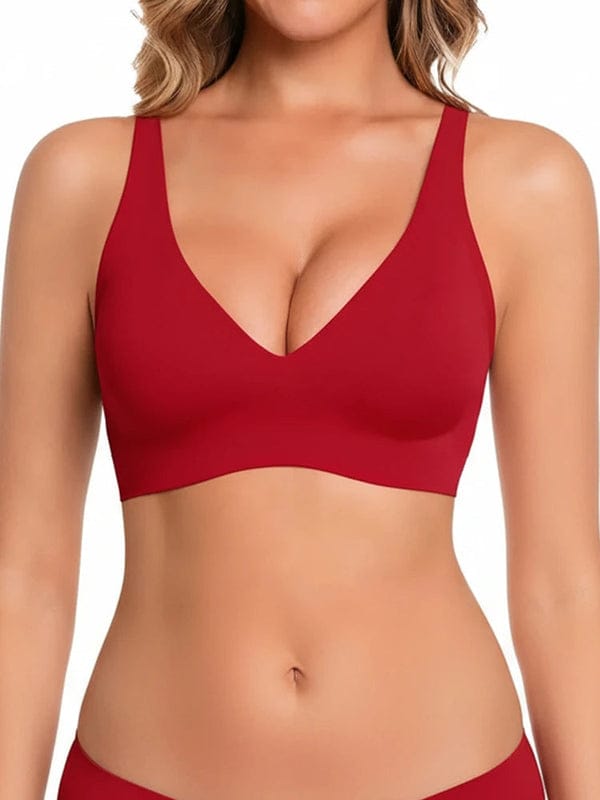 Pack of 3 Jelly Wireless Seamless Deep-V Push-Up Bra BR-VLK1004