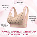 Fiorenzaa - PACK OF 2 Seamless Wire-free Push-up Bra BR-VLK1006