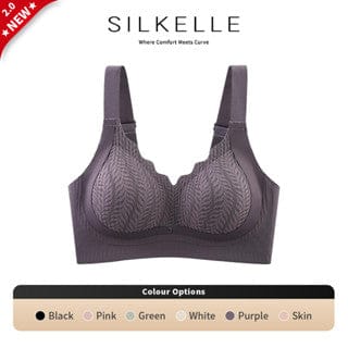 PACK OF 2 : Upgraded Pilates Lace Bra - Anti-Sagging & Adjustable BR-VLK1008