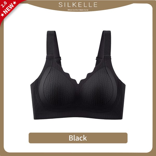 PACK OF 2 : Upgraded Pilates Lace Bra - Anti-Sagging & Adjustable BR-VLK1008