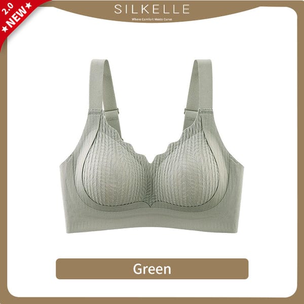 PACK OF 2 : Upgraded Pilates Lace Bra - Anti-Sagging & Adjustable BR-VLK1008